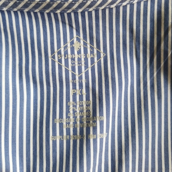 St. John's Bay striped top size P XL NWOT - Picture 7 of 8